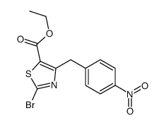 ethyl 2-bromo-4-[(4-nitrophenyl)methyl]-1,3-thiazole-5-carboxylate结构式