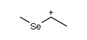 1-(methylselanyl)ethan-1-ylium结构式