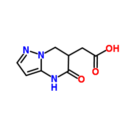 (5-Oxo-4,5,6,7-tetrahydropyrazolo[1,5-a]pyrimidin-6-yl)acetic acid结构式