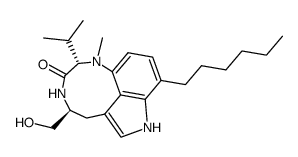 (-)-n-Hexyl indolactam V结构式