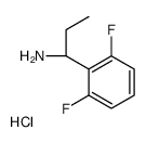 (R)-1-(2,6-Difluorophenyl)propan-1-amine hydrochloride Structure