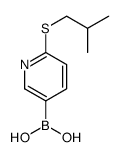 (6-(ISOBUTYLTHIO)PYRIDIN-3-YL)BORONIC ACID structure