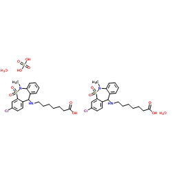 Tianeptine sulfate Structure