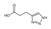 3-(1H-[1,2,3]triazol-4-yl)propanoic acid结构式