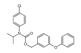 (3-phenoxyphenyl)methyl N-(4-chlorophenyl)-N-propan-2-ylcarbamate Structure