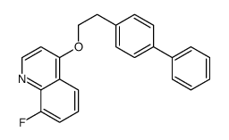 4-(2-(1,1'-Biphenyl)-4-ylethoxy)-8-fluoroquinoline结构式