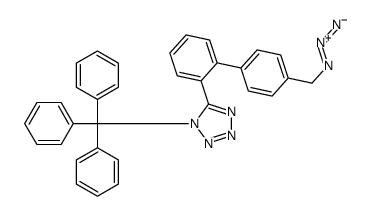 5-[2-[4-(azidomethyl)phenyl]phenyl]-1-trityltetrazole结构式