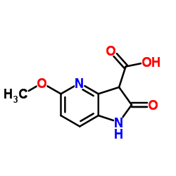 5-Methoxy-2-oxo-2,3-dihydro-1H-pyrrolo[3,2-b]pyridine-3-carboxylic acid结构式