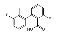 2-fluoro-6-(3-fluoro-2-methylphenyl)benzoic acid Structure