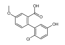 2-(2-chloro-5-hydroxyphenyl)-5-methoxybenzoic acid结构式