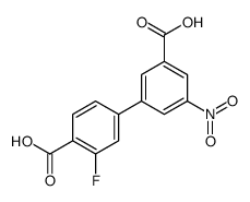 4-(3-carboxy-5-nitrophenyl)-2-fluorobenzoic acid Structure