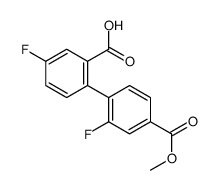 5-fluoro-2-(2-fluoro-4-methoxycarbonylphenyl)benzoic acid Structure