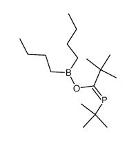 tert-butyl(1-((dibutylboranyl)oxy)-2,2-dimethylpropylidene)phosphane Structure