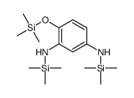 1-N,3-N-bis(trimethylsilyl)-4-trimethylsilyloxybenzene-1,3-diamine结构式