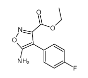 乙基5-氨基-4-(4-氟苯基)-3-异恶唑羧酸酯结构式