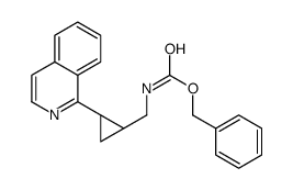 benzyl N-[[(1S,2S)-2-(1-isoquinolyl)cyclopropyl]methyl]carbamate结构式