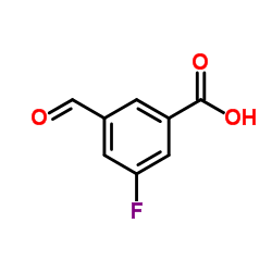 3-Fluoro-5-formylbenzoic acid structure