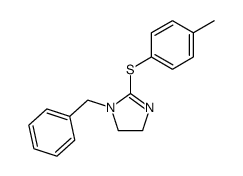 1-benzyl-2-(4-methylphenylthio)-4,5-dihydroimidazole结构式