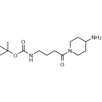 Tert-butyl (4-(4-aminopiperidin-1-yl)-4-oxobutyl)carbamate Structure