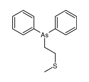 2-methylsulfanylethyl(diphenyl)arsane Structure