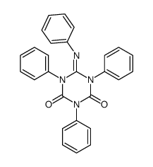 2-(Phenylimino)-1,3,5-triphenylhexahydro-s-triazine-4,6-dione结构式