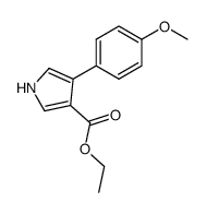 4-(4-METHOXYPHENYL)-1H-PYRROLE-3-CARBOXYLIC ACID ETHYL ESTER Structure