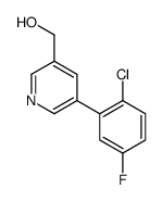 [5-(2-chloro-5-fluorophenyl)pyridin-3-yl]methanol结构式