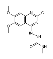 2-chloro-6,7-dimethoxy-4-(4'-methylsemicarbazido)quinazoline Structure