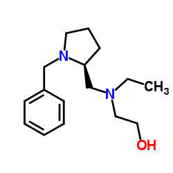 2-[{[(2S)-1-Benzyl-2-pyrrolidinyl]methyl}(ethyl)amino]ethanol Structure