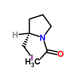 1-[(2S)-2-(Iodomethyl)-1-pyrrolidinyl]ethanone结构式