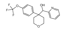 pyridin-2-yl-[4-[4-(trifluoromethoxy)phenyl]oxan-4-yl]methanol结构式