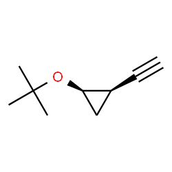 Cyclopropane, 1-(1,1-dimethylethoxy)-2-ethynyl-, cis- (9CI) Structure