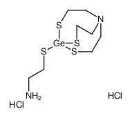 2-(4,6,11-trithia-1-aza-5-germabicyclo[3.3.3]undecan-5-ylsulfanyl)ethanamine,dihydrochloride结构式