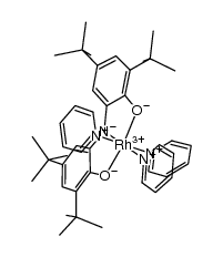 [bis(3,5-di-tert-butyl-2-hydroxyphenyl)amine(-3H)]Rh(pyridine)3结构式