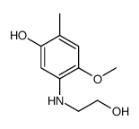 5-(2-hydroxyethylamino)-4-methoxy-2-methylphenol结构式