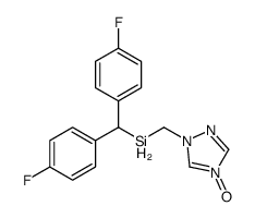 bis(4-fluorophenyl)methyl-[(4-oxido-1,2,4-triazol-4-ium-1-yl)methyl]silane Structure