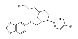 N-(3-fluoropropyl)paroxetine结构式