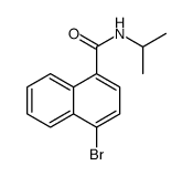 4-Bromo-N-isopropylnaphthalene-1-carboxamide structure