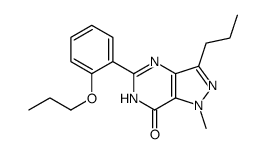 1-methyl-5-(2-propoxyphenyl)-3-propyl-4H-pyrazolo[4,3-d]pyrimidin-7-one Structure