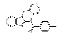 N-(1-Benzyl-1H-benzoimidazol-2-yl)-4-methyl-benzamidine结构式