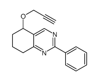 2-phenyl-5-prop-2-ynoxy-5,6,7,8-tetrahydroquinazoline Structure