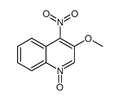 3-methoxy-4-nitro-1-oxidoquinolin-1-ium Structure