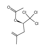 (R)-(+)-1,1,1-trichloro-2-acetoxy-4-methyl-4-pentene结构式