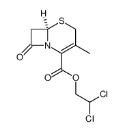 (R)-3-Methyl-8-oxo-5-thia-1-aza-bicyclo[4.2.0]oct-2-ene-2-carboxylic acid 2,2-dichloro-ethyl ester结构式