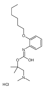 (1-dimethylamino-2-methyl-propan-2-yl) N-(2-hexoxyphenyl)carbamate hyd rochloride结构式