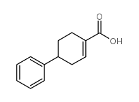 4-苯基环己基-1-烯-1-羧酸结构式