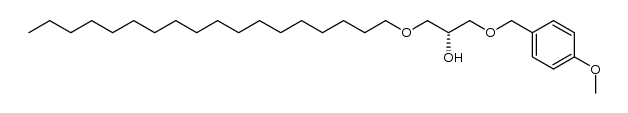 (R)-1-((4-methoxybenzyl)oxy)-3-(octadecyloxy)propan-2-ol结构式