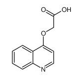 2-quinolin-4-yloxyacetic acid结构式