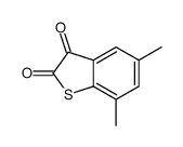 5,7-dimethyl-1-benzothiophene-2,3-dione结构式