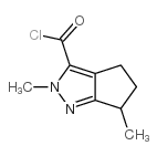 3-Cyclopentapyrazolecarbonylchloride,2,4,5,6-tetrahydro-2,6-dimethyl-(9CI)结构式
